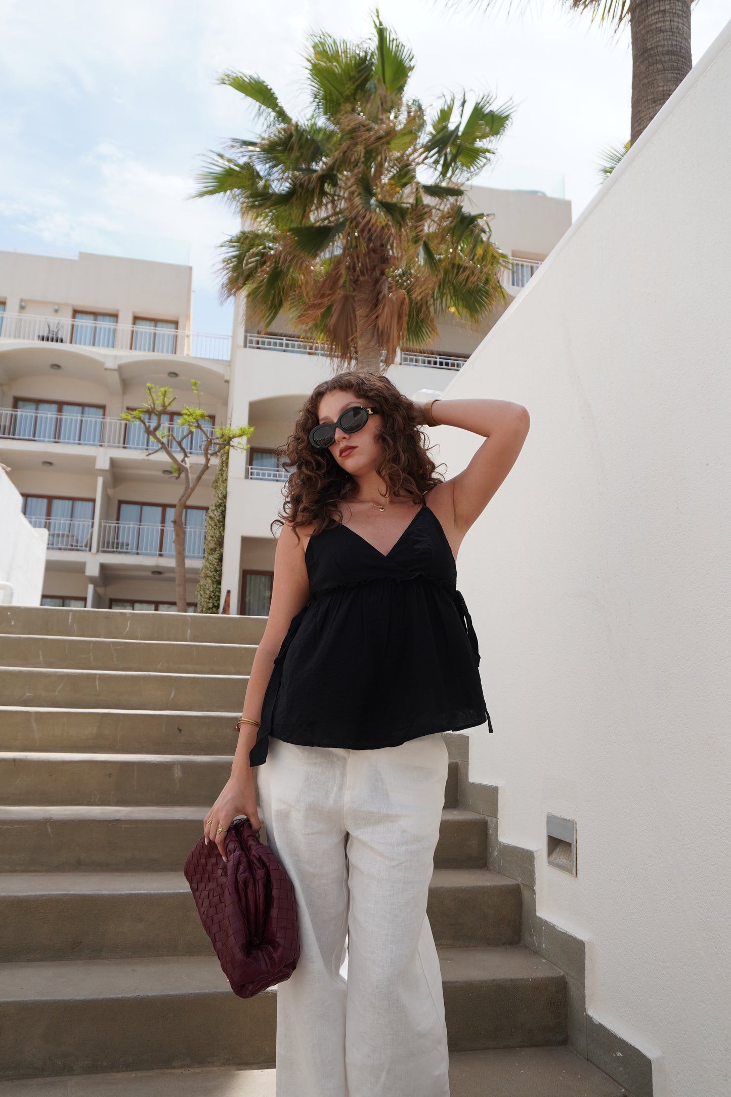 Strappy Top with Bows