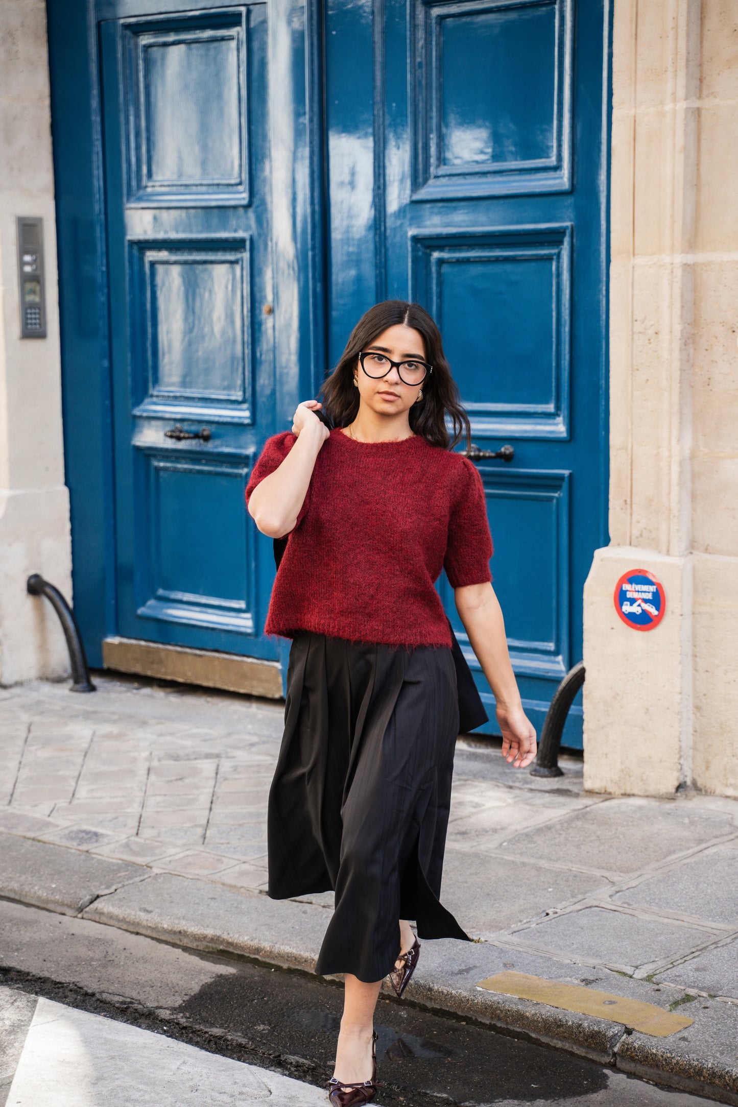 Midi Skirt with Slit