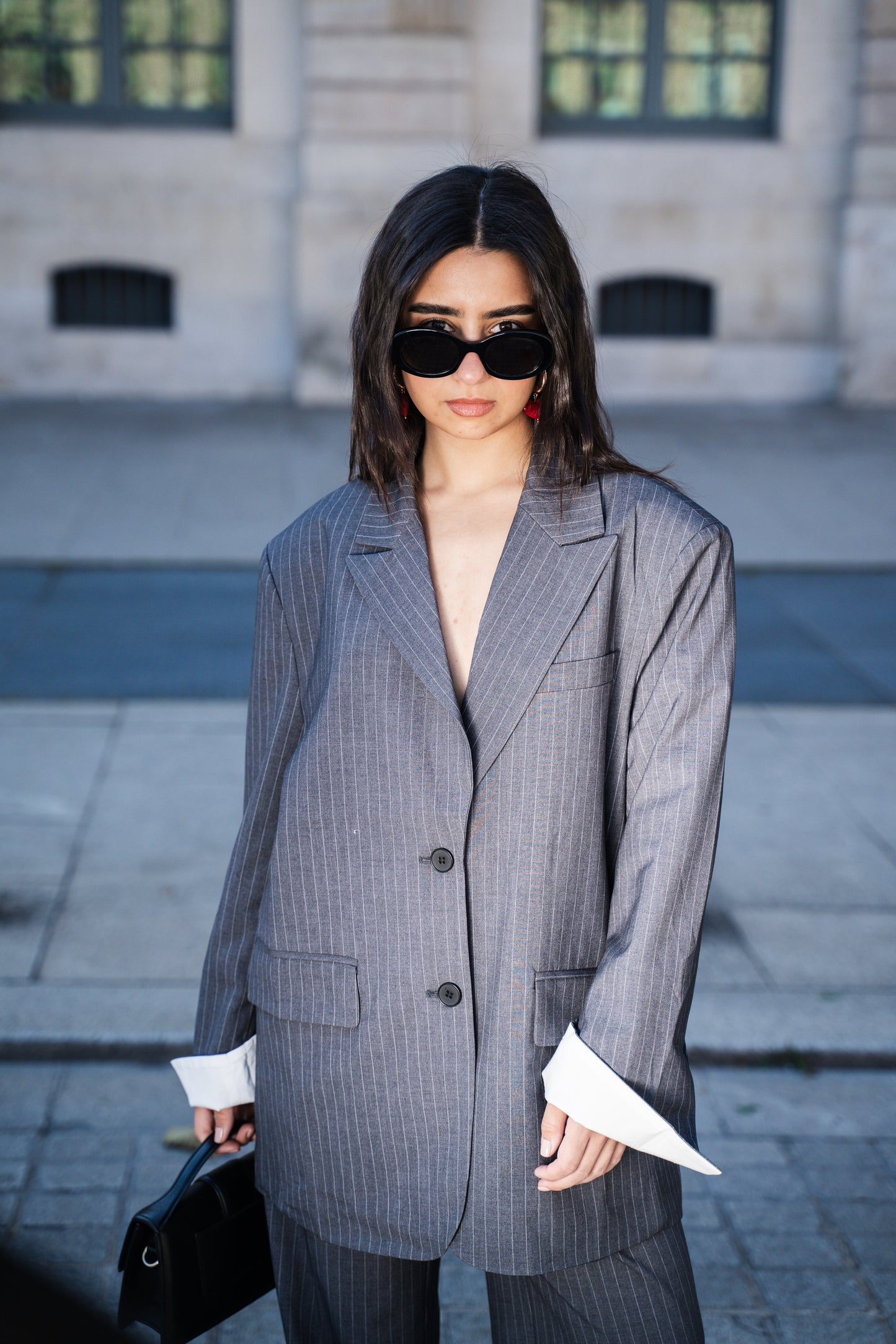 Oversized Pinstripes Blazer