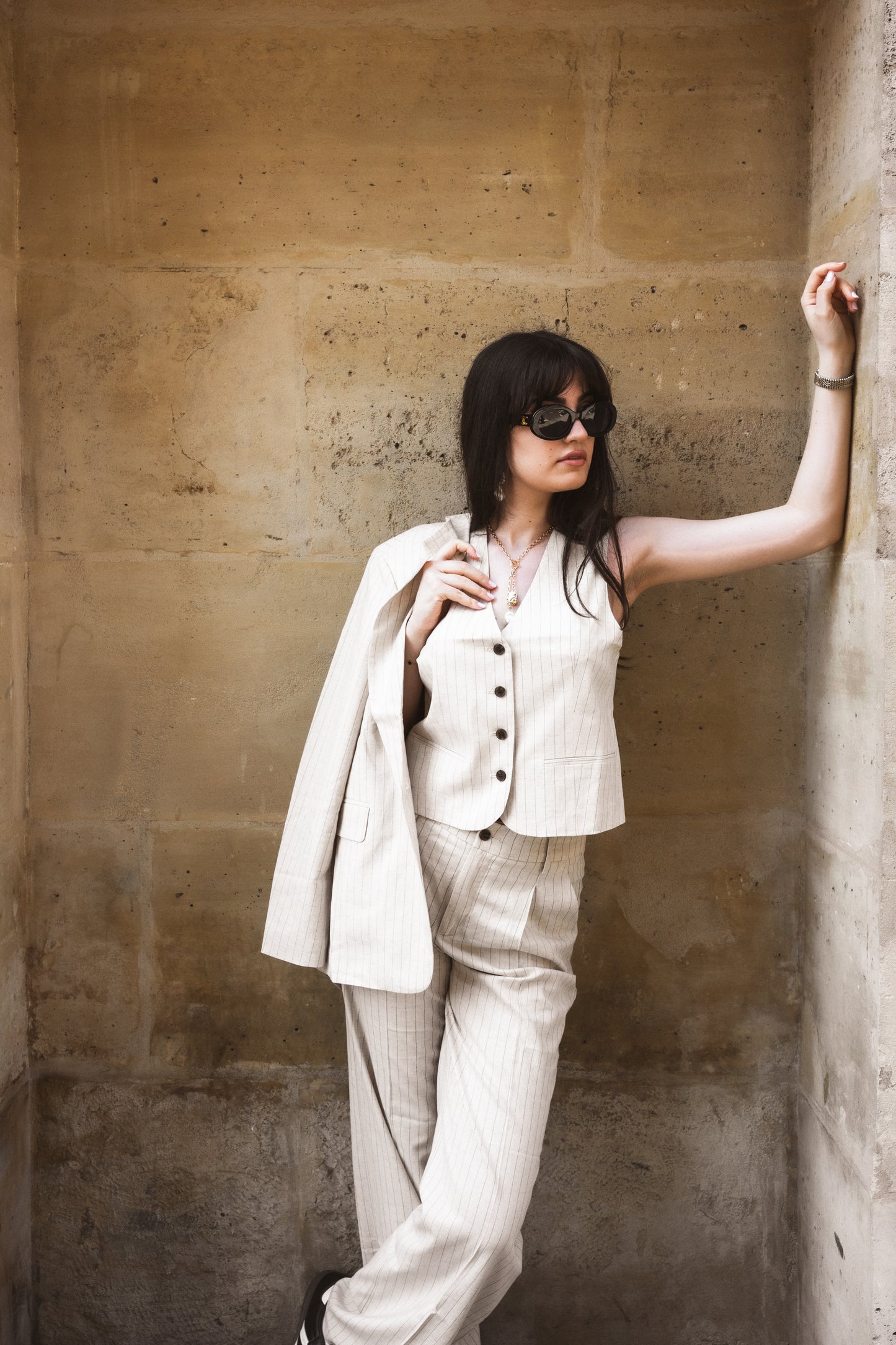 Striped 3 Pieces Suit