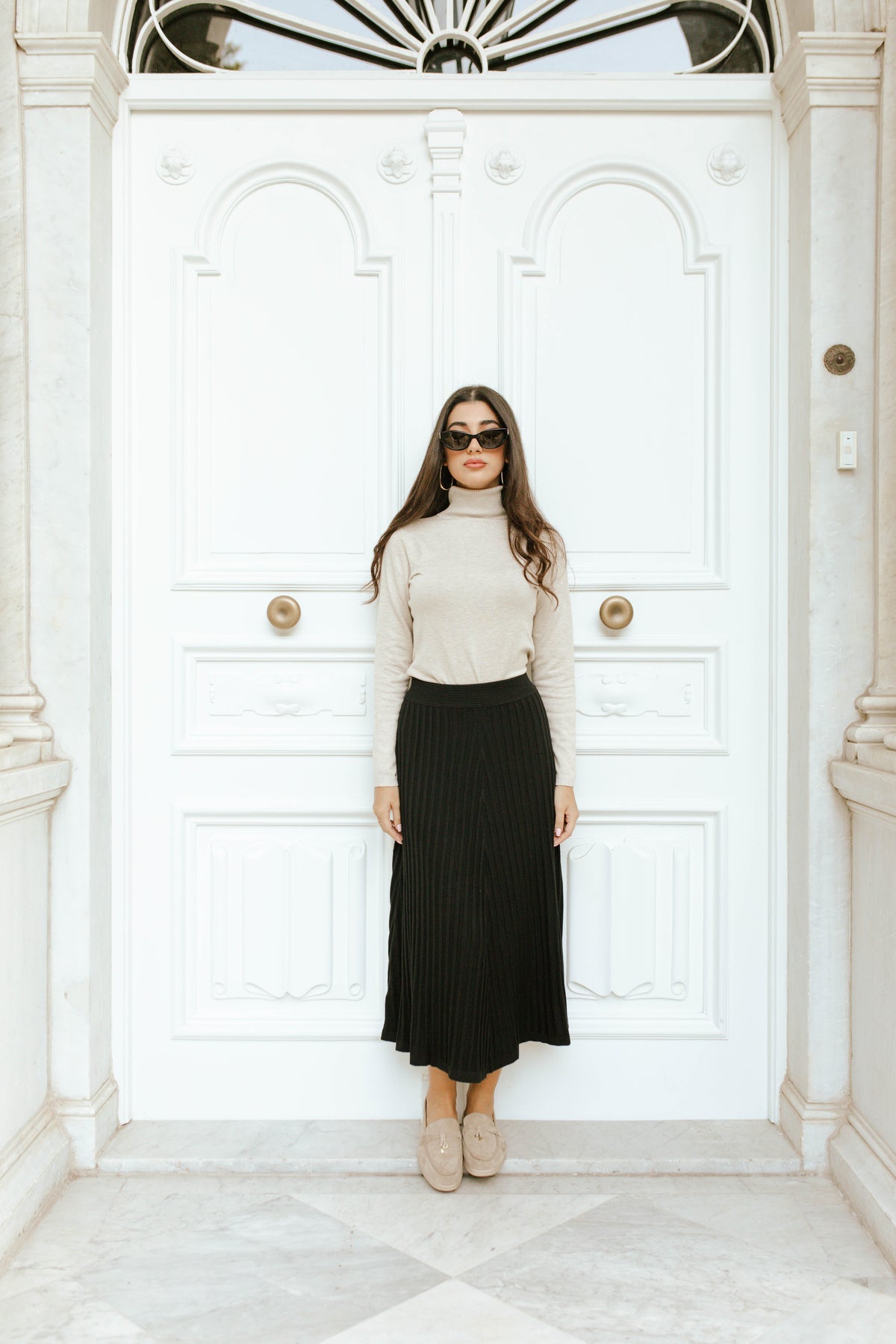 Knitted Long Skirt