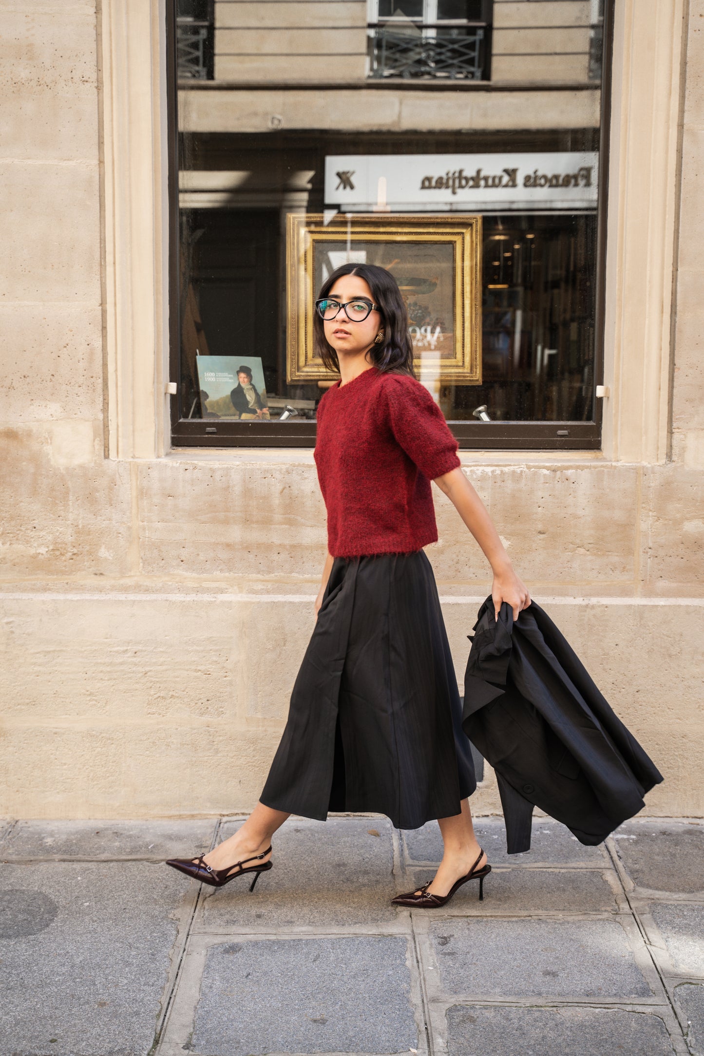 Midi Skirt with Slit