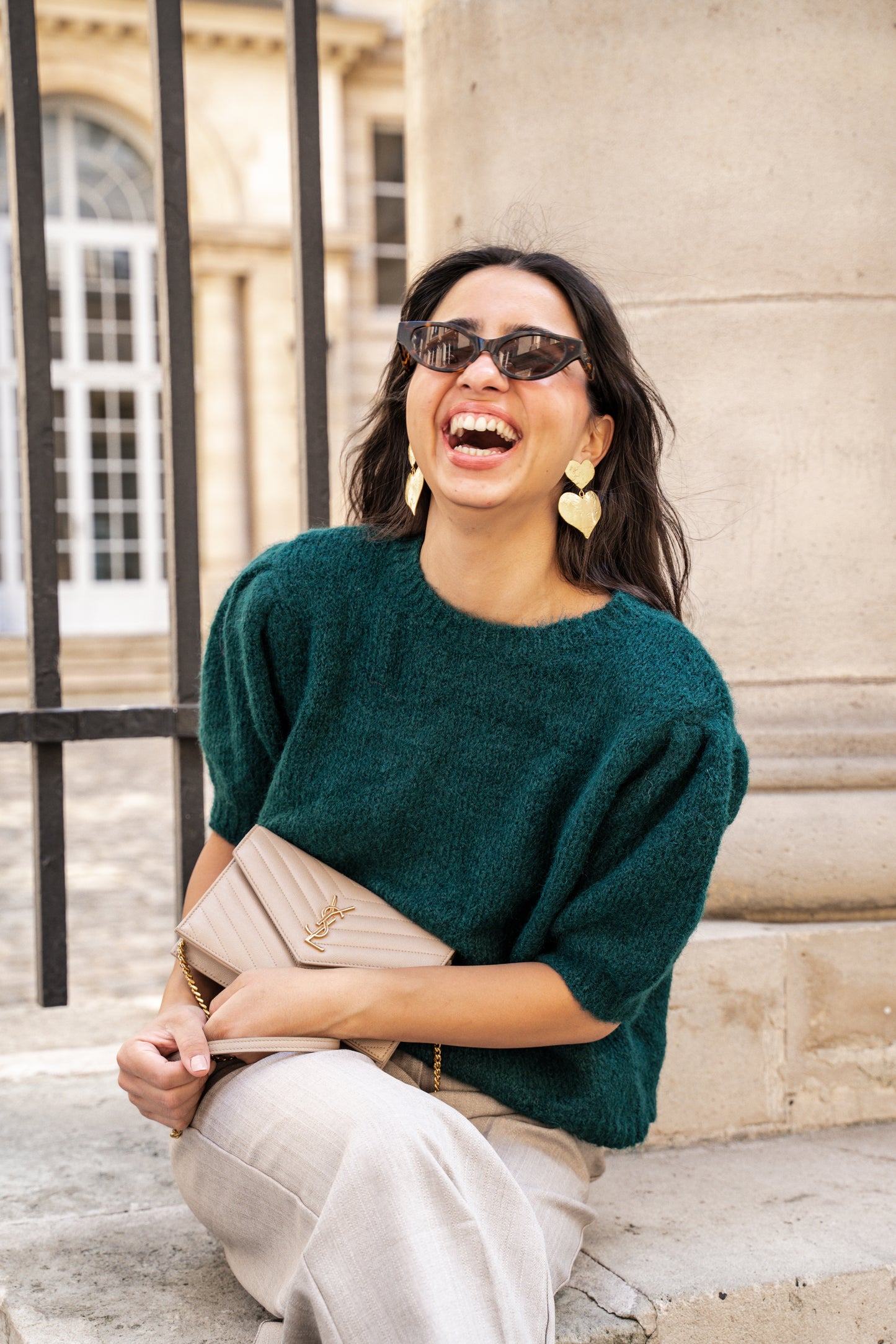 Short Sleeves Knit Sweater