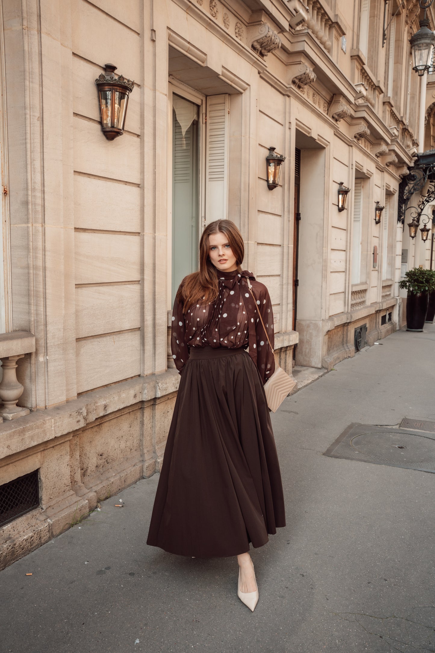 High Waisted Flowy Skirt