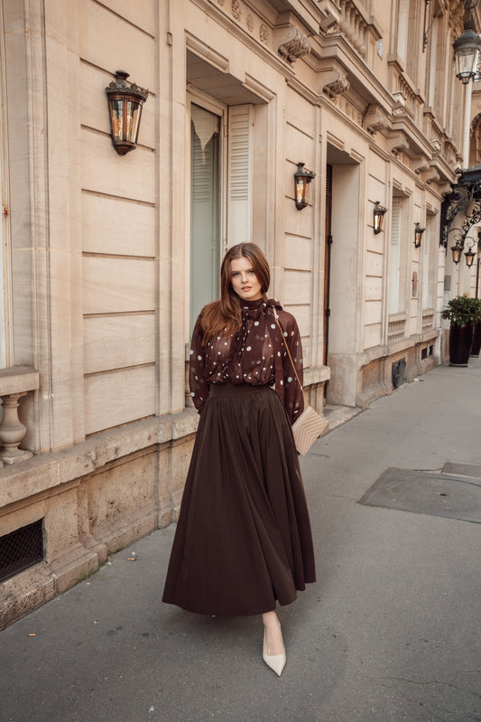 High Waisted Flowy Skirt