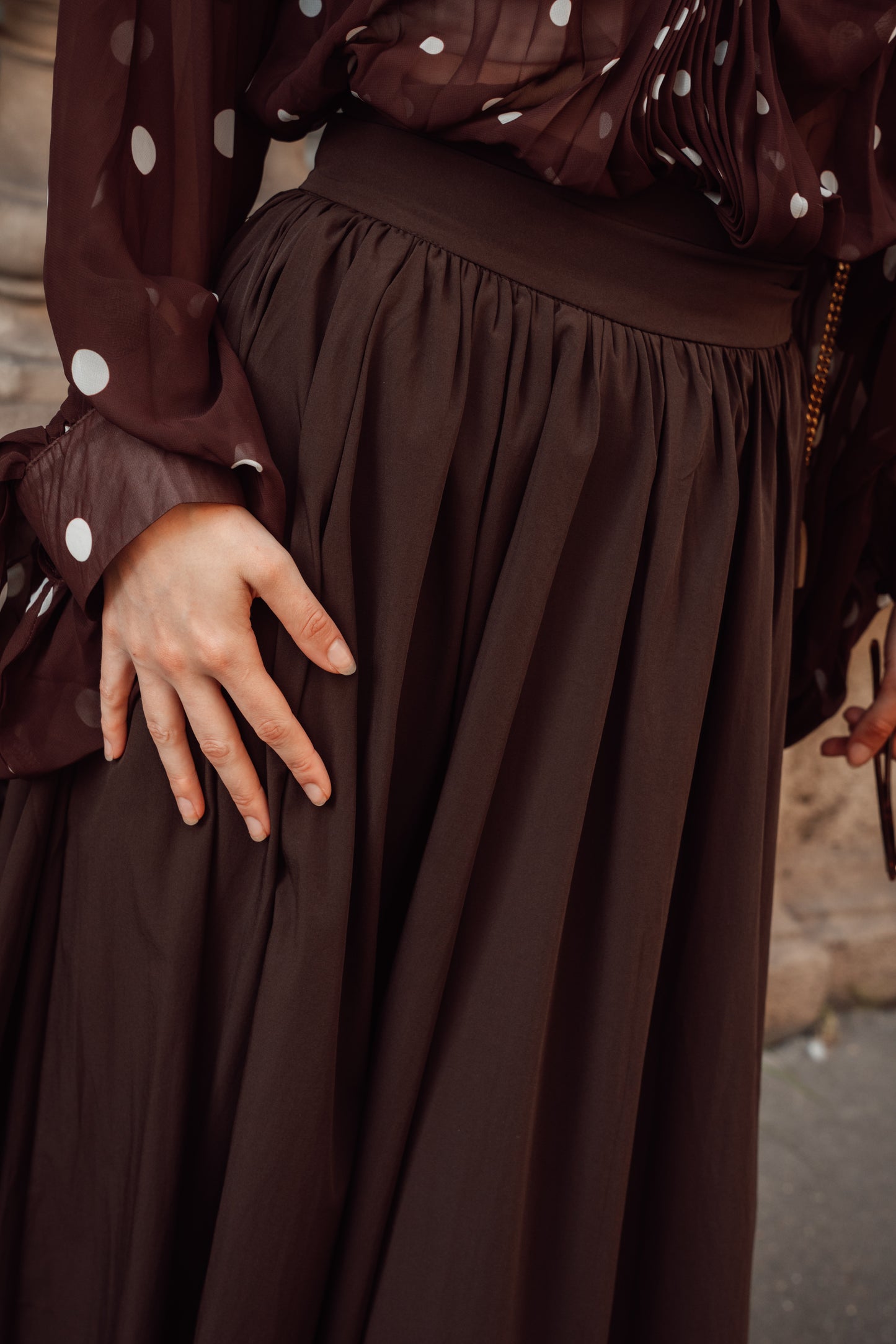 High Waisted Flowy Skirt
