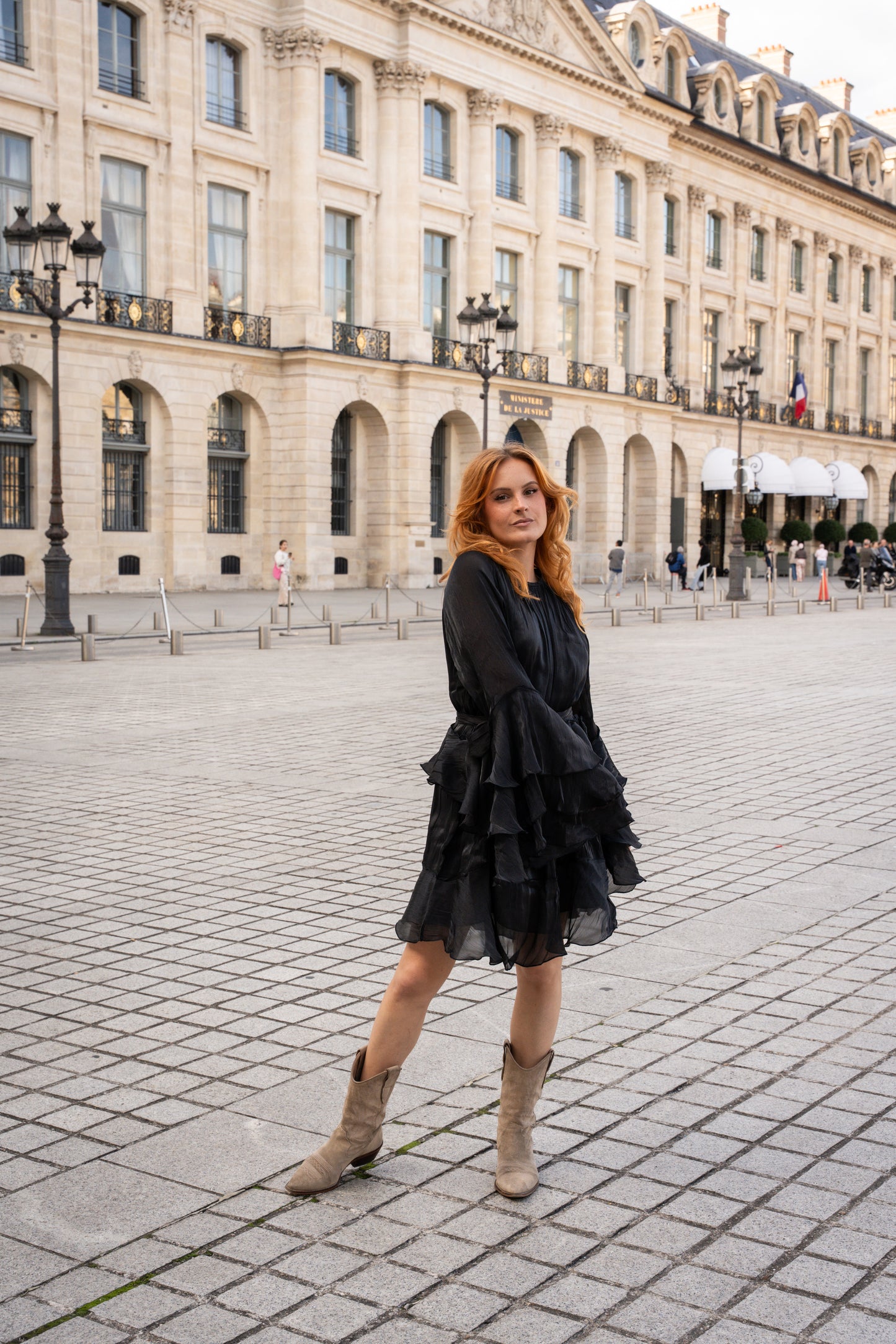 Flowy Ruffled Short Dress