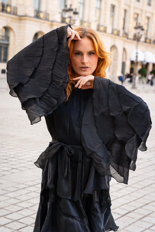 Flowy Ruffled Short Dress